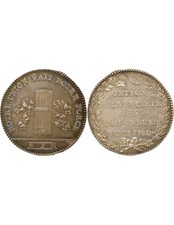 France Franc Maçon - Jeton Argent, Les Amis Réunis - 1780 Paris
