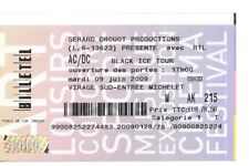 RARE / TICKET BILLET CONCERT - AC/DC AC / DC : LIVE A MARSEILLE ( FRANCE ) 2009