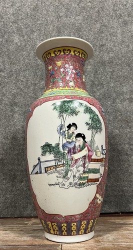 Grand vase chinois signé - chinois,