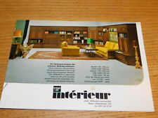 PUBLICITE vintage MOBILIER ANCIEN MÖBEL COOP INTERIEUR guterstrasse BASEL meuble