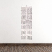  24 Grid Organisateur De Rangement Salle Bain Support Chaussure Suspendu