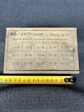 Rare Boîte Bois Excelsior Joint Curty cie Automobile ? Mécanique ? Auto Vintage