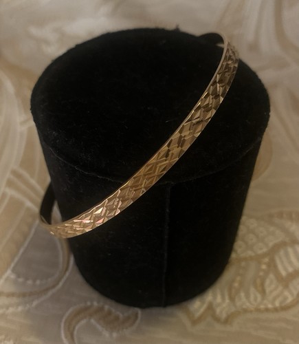 Bracelet jonc plat 18k 750 - or,