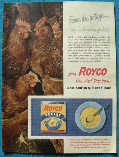 Publicité papier potage - papier,