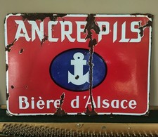 Plaque émaillée Ancre Pils