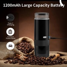 Cafetière électrique portable adapté Au Café En poudre Et Au Capsules. 