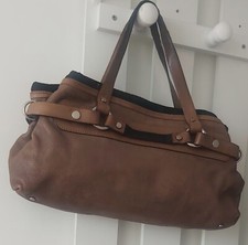 sac  Marni beige  cuir