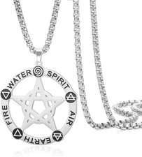 Collier Pentagramme Acier