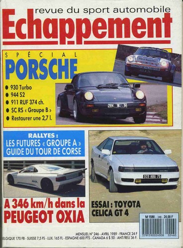 Echappement 246 1989 - echappement, 04/1989