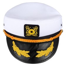  Chapeau de capitaine de la marine, chapeau de capitaine de bateau, casquette