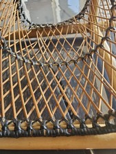 casier à vin bouteille osier bambou vintage