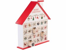 Calendrier de l'Avent réutilisable en bois - "Maison" - Infactory