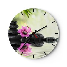 Horloge murale en verre
