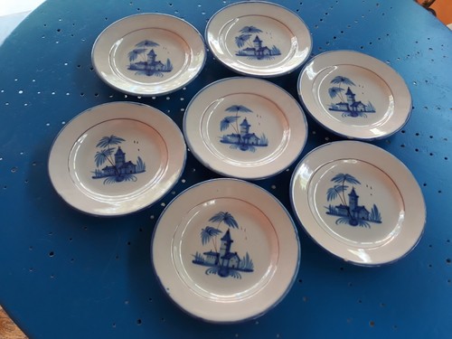 Lot assiettes dessert - 7,