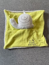 Doudou escargot gris vert