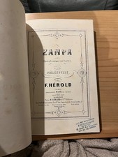 Hérold Zampa partition chant