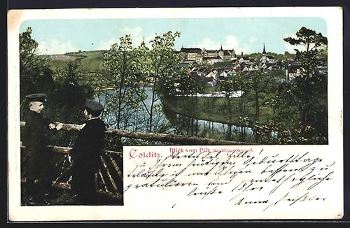 Colditz vue sur - colditz,, lieu