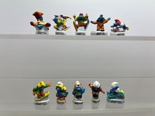 Série de fèves complète schtroumpfs sportif 2003