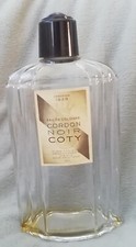 grand flacon cordon noir De Coty eau de Cologne 1939 art déco 