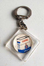 Ancien porte-clés  Bidon TOTAL HUILE Multigrade Automobile Bel état