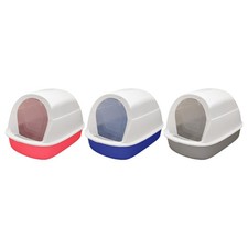 Bac à litière à capuche pour chat, bac à litière pour lapin, petits