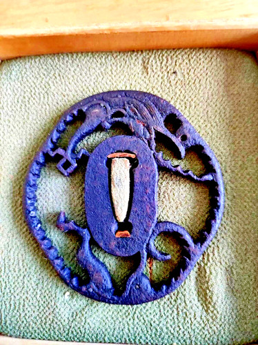 Tsuba sukashi japon antique - tsuba sukashi,