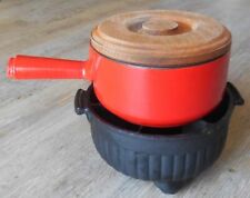 Ensemble à fondue en fonte