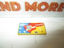 Lego - 1x Tile Plate 2x4 Stars Stripes WGP 24 Pattern Left 87079pb0052L