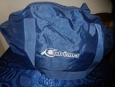SAC DE VOYAGE CABINE PUBLICITAIRE TOILE BLEU MARINE EXTRÊME PUBLICITÉ VOYAGES 