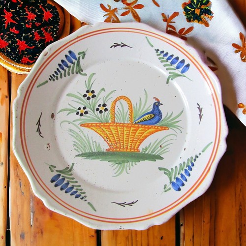 Nevers assiette faïence - nevers., en