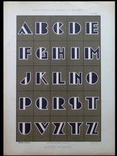 ALPHABET ART DECO - 1930 -