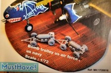 3D  3 X BOMBS TROLLEYS US AIR
