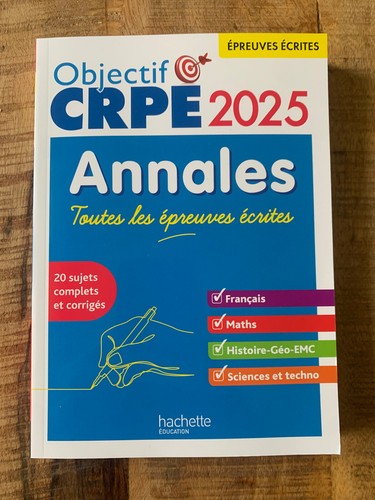 Livre objectif crpe annales - livre,