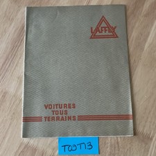 Laffly voiture tous terrains 4 et 6 roues prospectus catalogue automobile