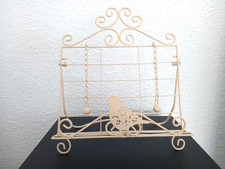 Porte Livres / Magazines - Décor Oiseau - En Métal - Avec chaînes et poids