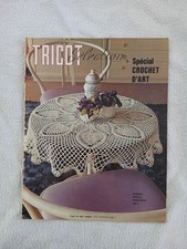 TRICOT SELECTION CROCHET D'ART HS 1er TR 1972 Napperon Couverture Coussin Rideau