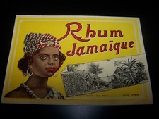 Rare Etiquette ancienne Rhum Vieux Jamaique Plouviez 413 Rum ron vernie