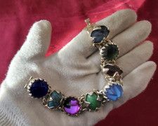 RARE BRACELET VINTAGE - ZOE COSTE MODELE REMINISCENCE - COLLIER PARURE