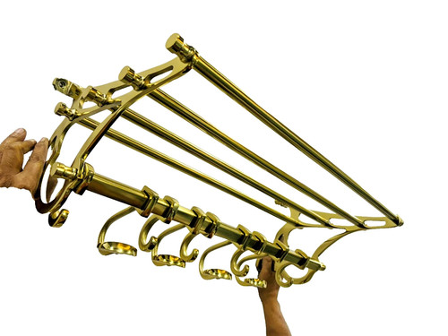Porte manteau laiton - porte-manteau, en