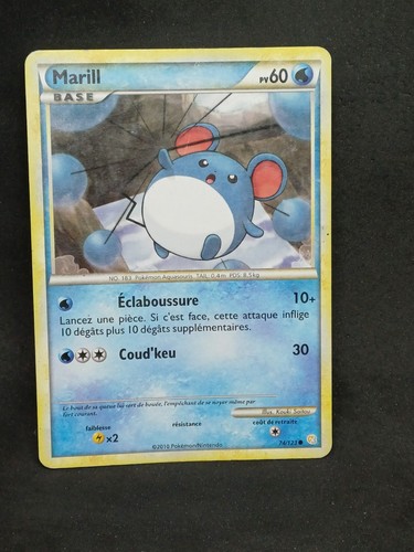 Carte pokémon marill 123 - carte,