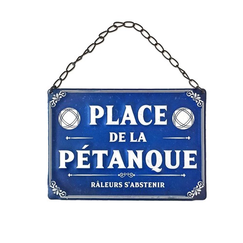 Plaque métal pétanque stc - plaque,