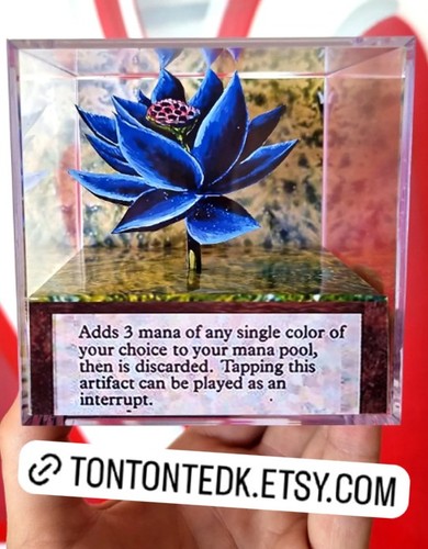 Diorama cube black lotus - cube,