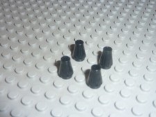 4 x Black Cones ref 4589 LEGO