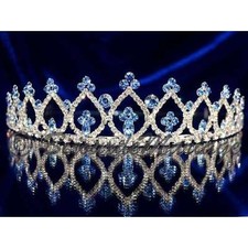 DIADÈME CRISTAL BLEU