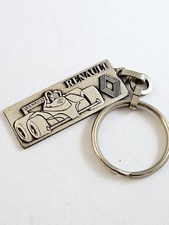 PORTE-CLES - RENAULT 1980s Logo FORMULE 1 - Métal - Fuego R5 Alliance R6 R12 R14