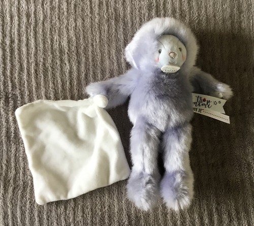 Doudou ours bleu avec - doudou,