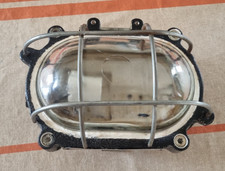 2 MAPELEC type 105 lampe Industrielle fonte verre et acier