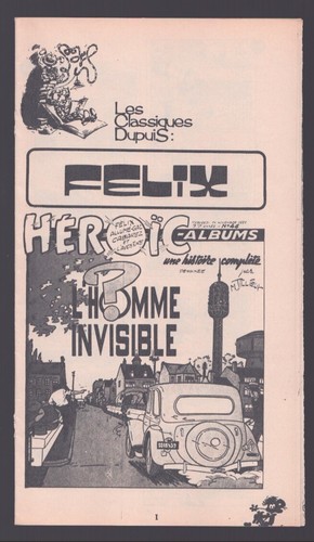 Tillieux felix l - felix, l'homme