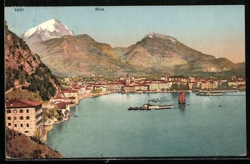 Carte postale riva vue - carte, locale