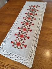 Napperon Brodé Fleurs